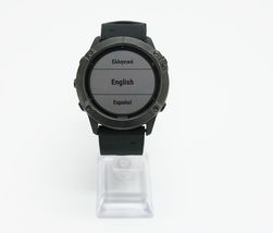 Garmin Fenix 6x Pro Solar Smartwatch - Titanium Carbon Grey / Black image 4