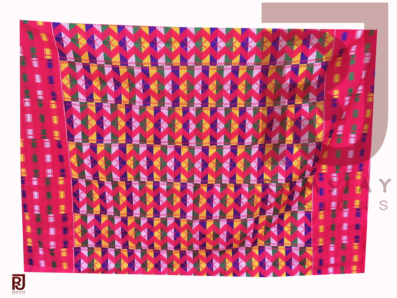 Kente Cloth Asante Handwoven Fabric Ashanti Ghana Kente African Art 6 yards