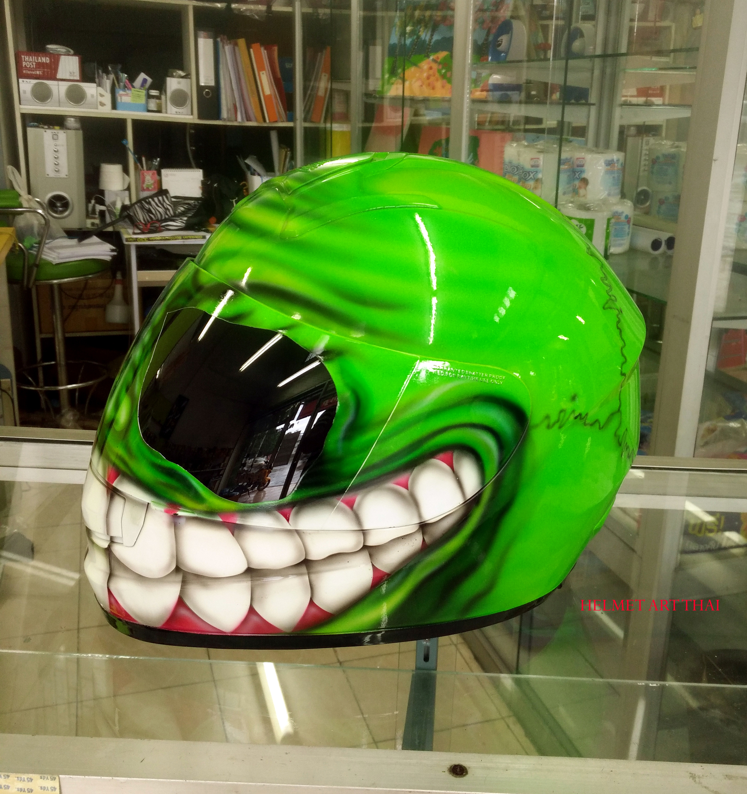 CUSTOM SMILING FACE HELMET - Helmets