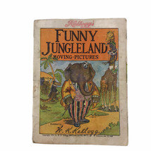 Vintage 1909 Kellogg&#39;s Funny Jungleland Moving Pictures Children&#39;s Book ... - $13.96