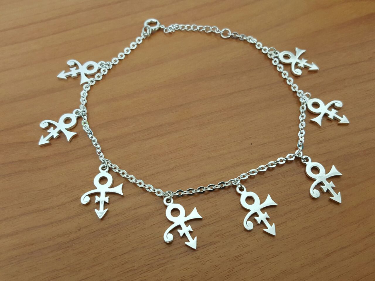Anklet - Charms Love - Remembrance Symbols - 925 Silver - Handmade