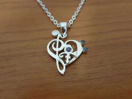 Pendant - Music - Awareness - Remembrance Symbol - 925 Silver ...