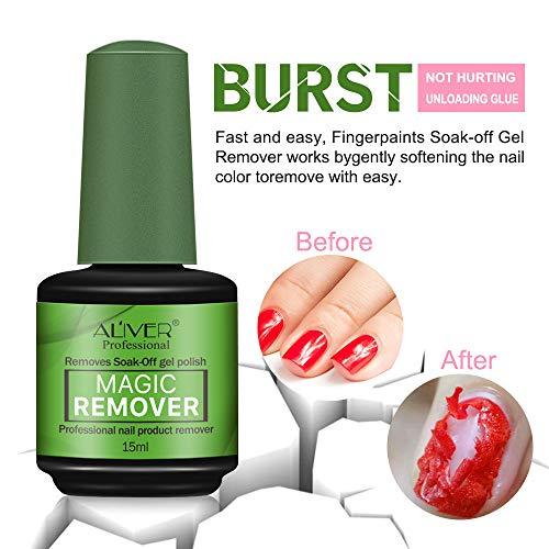 Magic Nail Polish Remover, Soak-Off Gel Polish Remover Professional ...