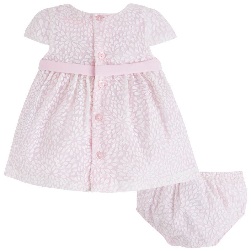 Mayoral Baby Girl 0M-12M Cap Sleeve Embroidered Dress