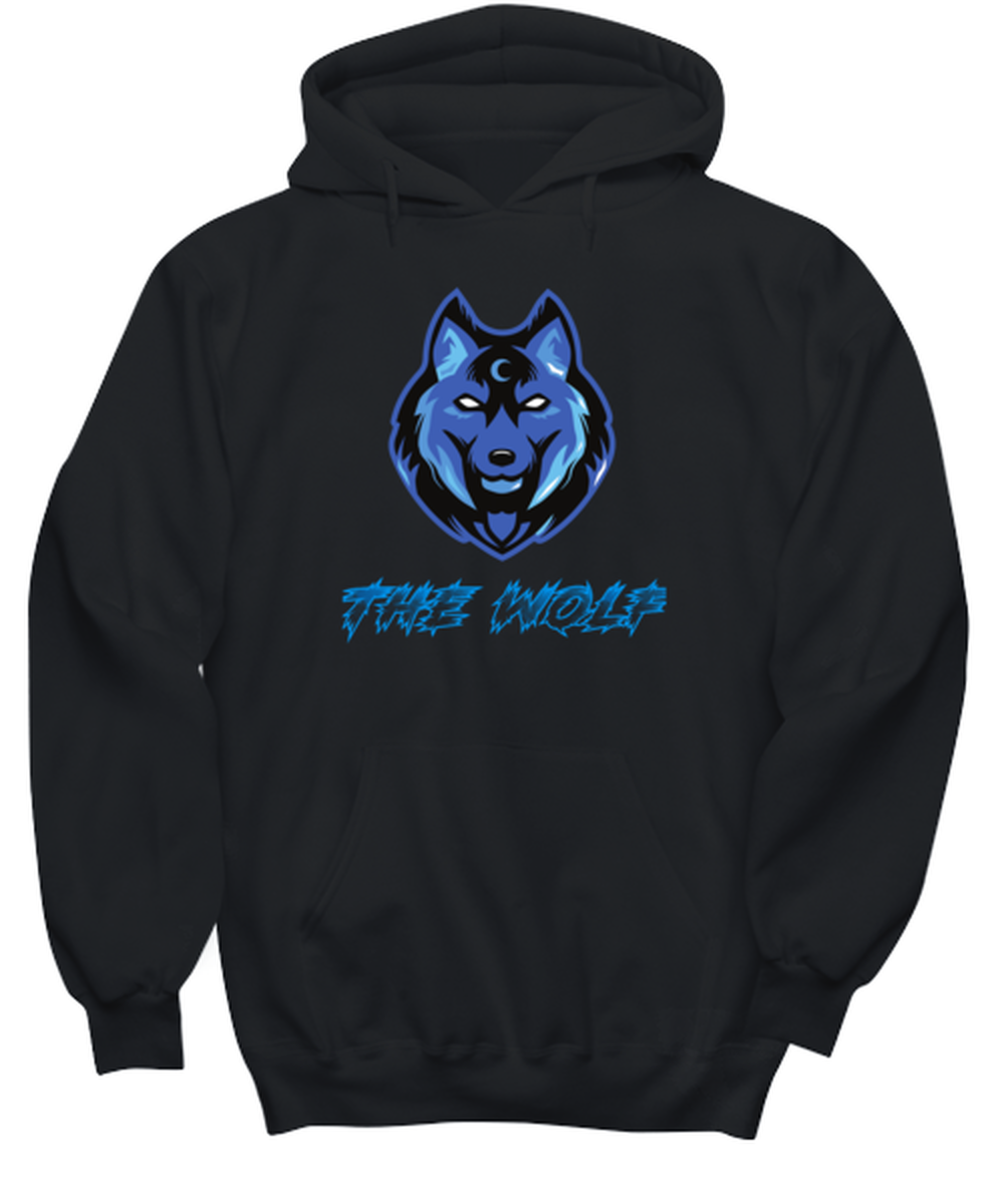 The Wolf  Novelty hoodie, in color black