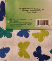 BUTTERFLY TEA TOWELS Set of 2 Blue Green Butterflies Kitchen Towel NEW image 4