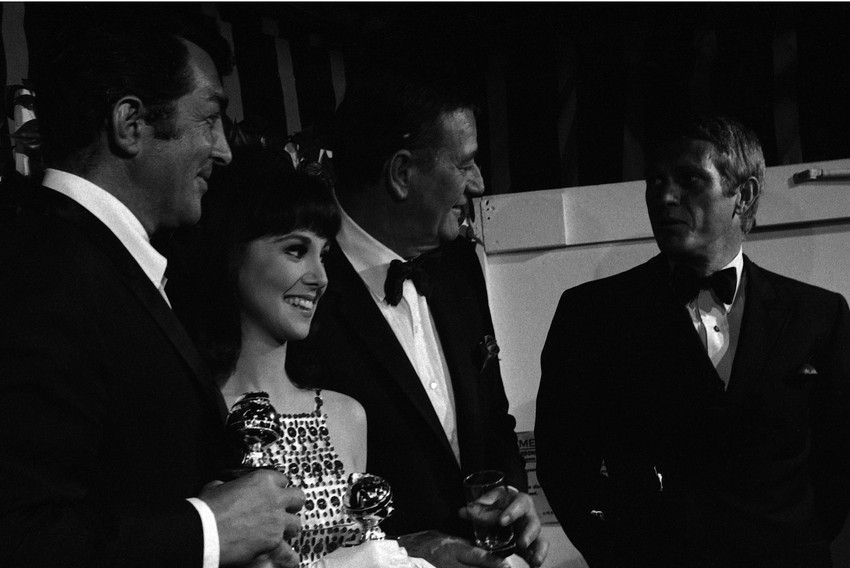 John Wayne Steve McQueen Dean Martin Marlo Thomas Awards Golden Globes 24x18 Pos - $23.99