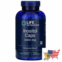 Life Extension Inositol Caps 1000mg 360 Vegetarian Capsules Non Gmo Glut... - $101.65