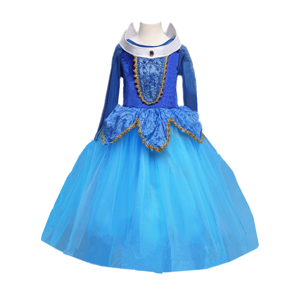 Sleeping Beauty Princess Aurora Party Dress kids Costume for girls