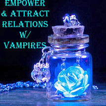 Haunted FREE W $49 EMPOWER &amp; ATTRACT VAMPIRE RELATIONS GLOW NECKLACE MAG... - $0.00