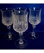Tall  (7.25 inches) Cristal D&#39;arques &quot;Longchamp&quot; Wine Glasses-Set of 8 - $16.49