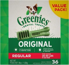 Greenies Regular Dental Dog Treats - 36 Count Package - $77.07