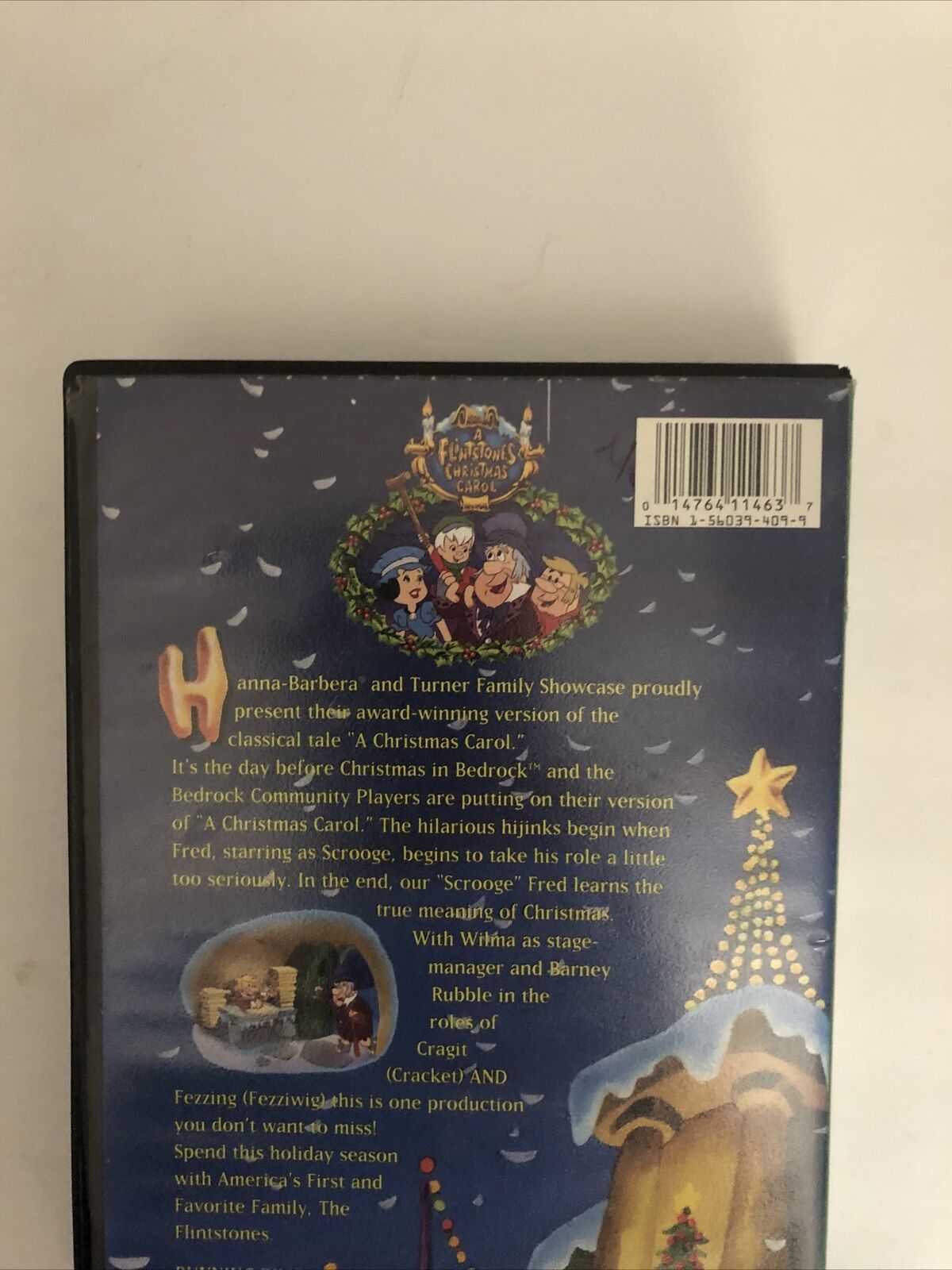 A Flintstones Christmas Carol(VHS 1995)Hanna-Barbera Turner-TESTED-RARE ...