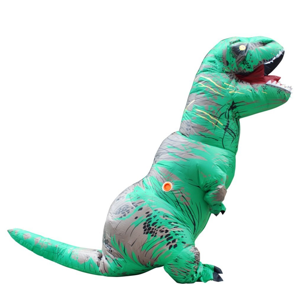 T-Rex Green DINOSAUR Inflatable Adult cosplay costume TRex cosplay ...