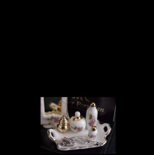 DOLLHOUSE Pair Flower Vase Set 1.616/5 Reutter Porcelain Miniature