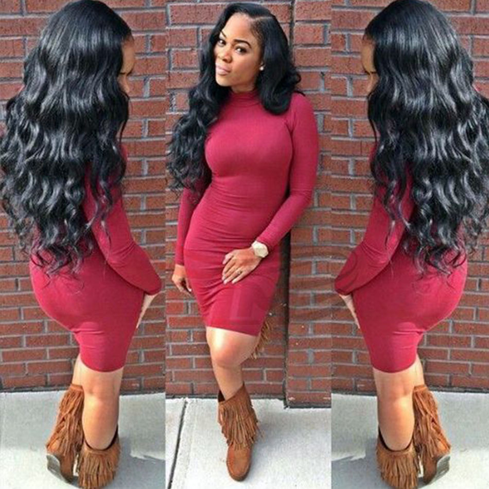 Lace Front Wig Loose Wave with Baby Hair Indian Remy Hair Left Part 8A Glueless