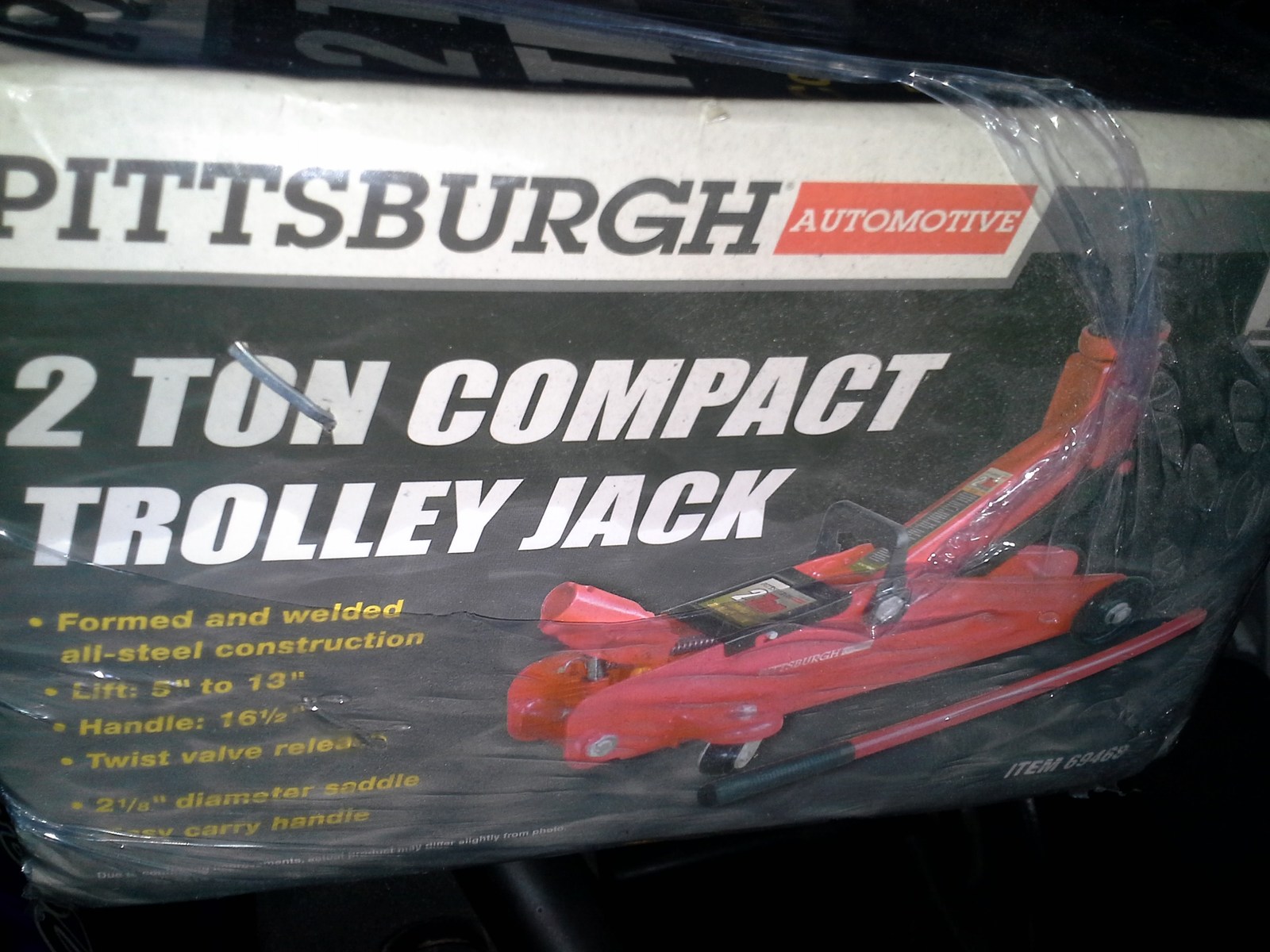 Pittsburgh Automotive Heavy Duty 2 Ton Compact Trolley Jack - Accessories