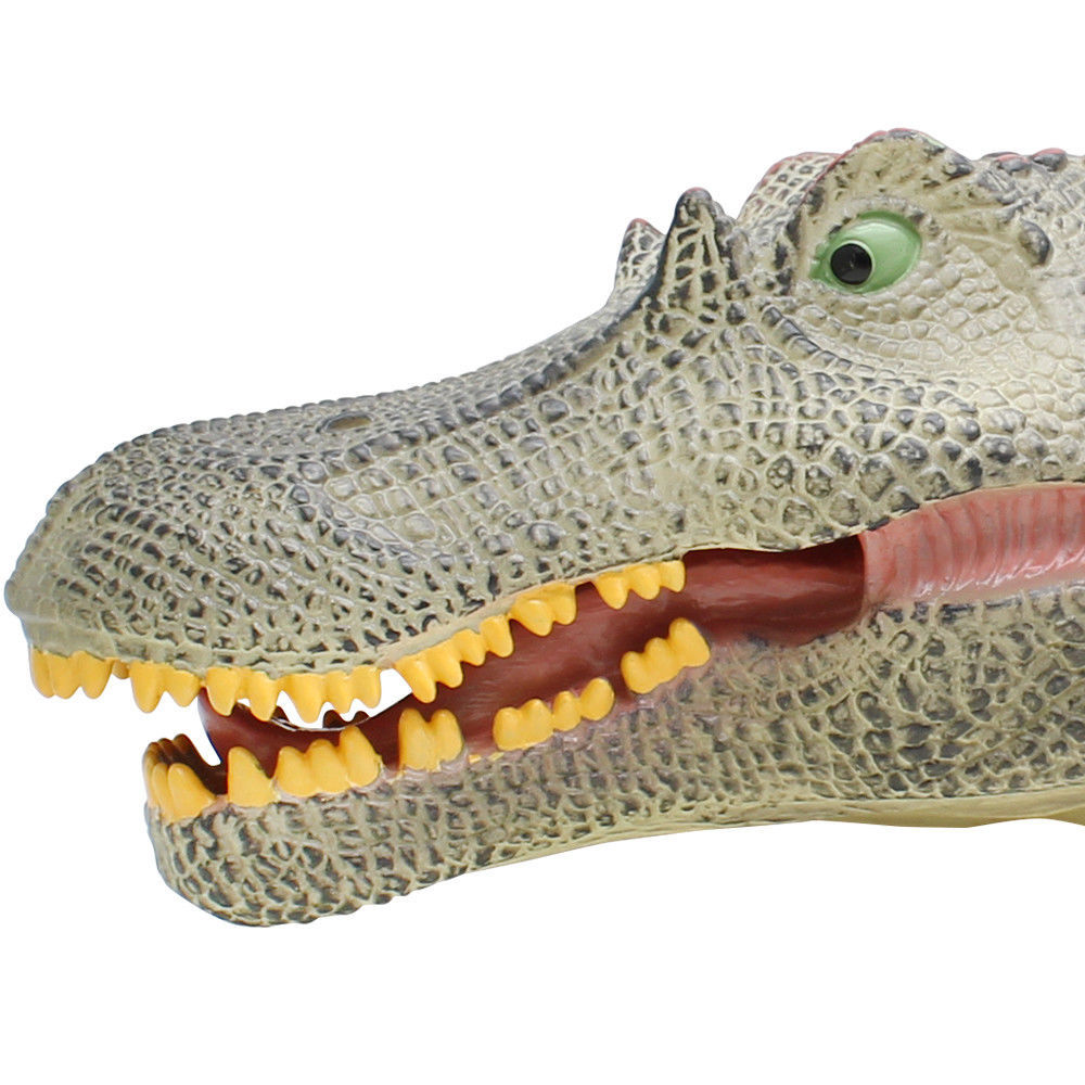 Spinosaurus Dinosaur Action Figure Non-toxic Rubber Hand Puppet For 