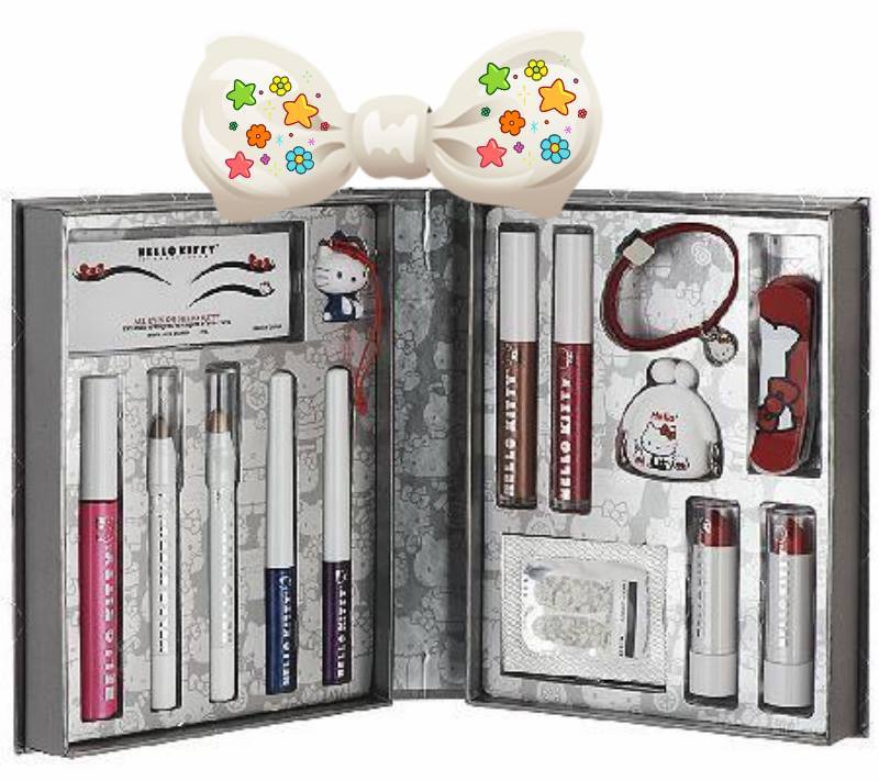 Hello Kitty eye shadow lip gloss makeup kit 40th Anniversary sanrio