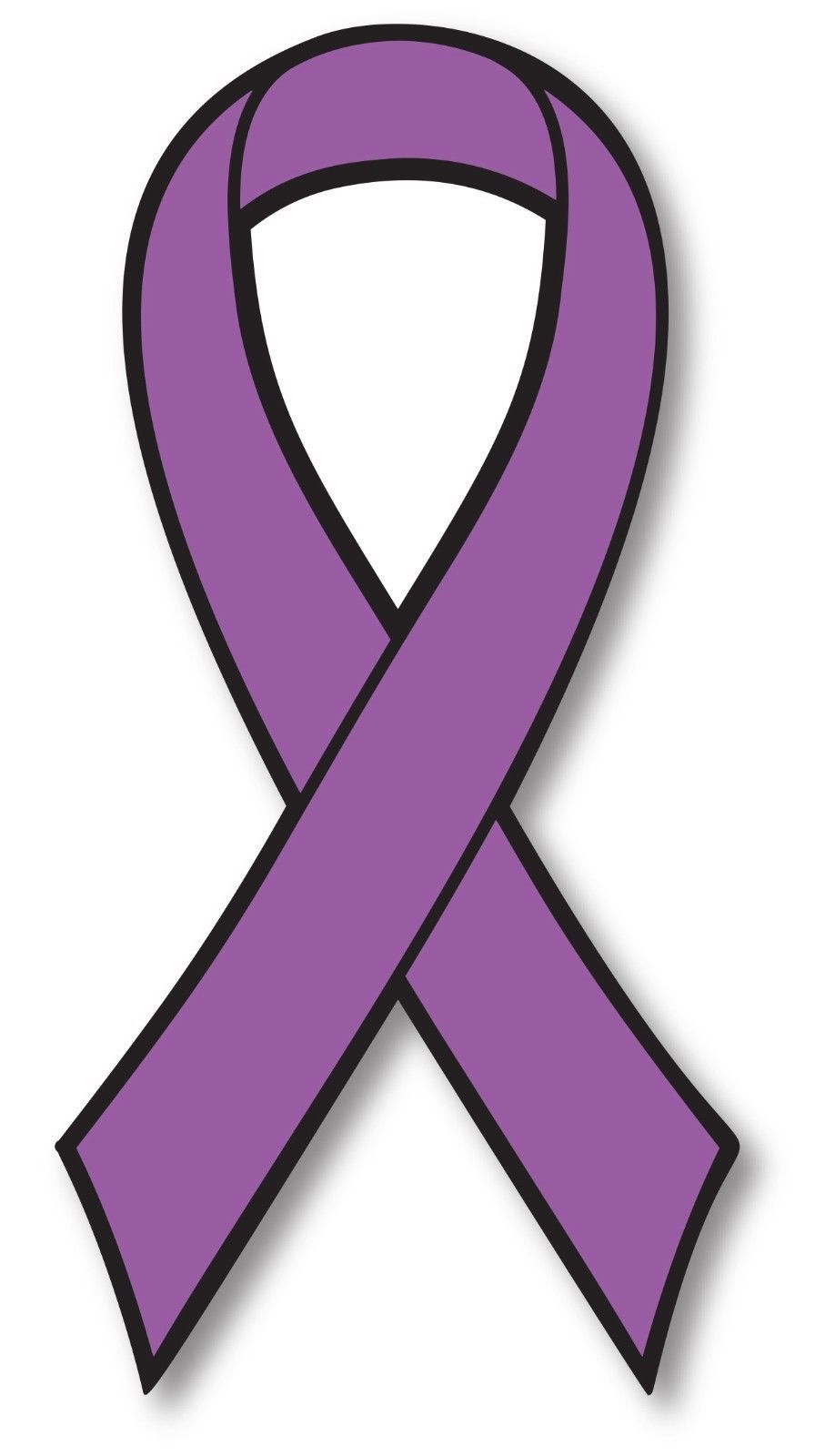 Purple Awareness Ribbon Car Magnet - Leiomyosarcoma ...
