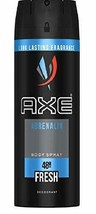 Axe Adrenaline Mens Deodorant Body Spray, 150ml. (Pack of 6) - $32.99