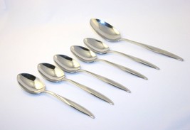 GORHAM Stainless Flatware -Waikiki- Spoons Set of 6  Serving/Soup  #1110 - $40.00