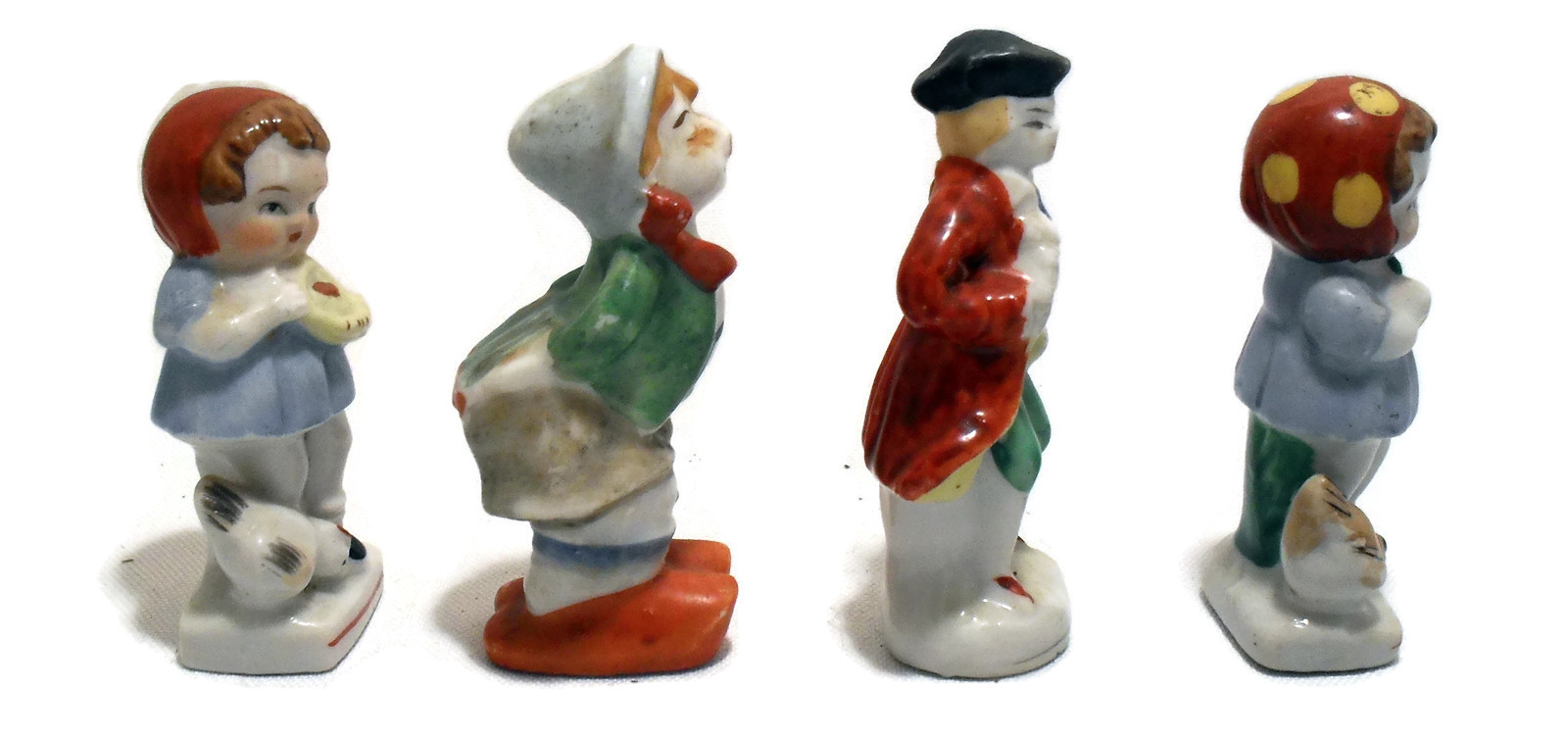 Vintage Japan Porcelain Figurines set 5 Occupied Japan