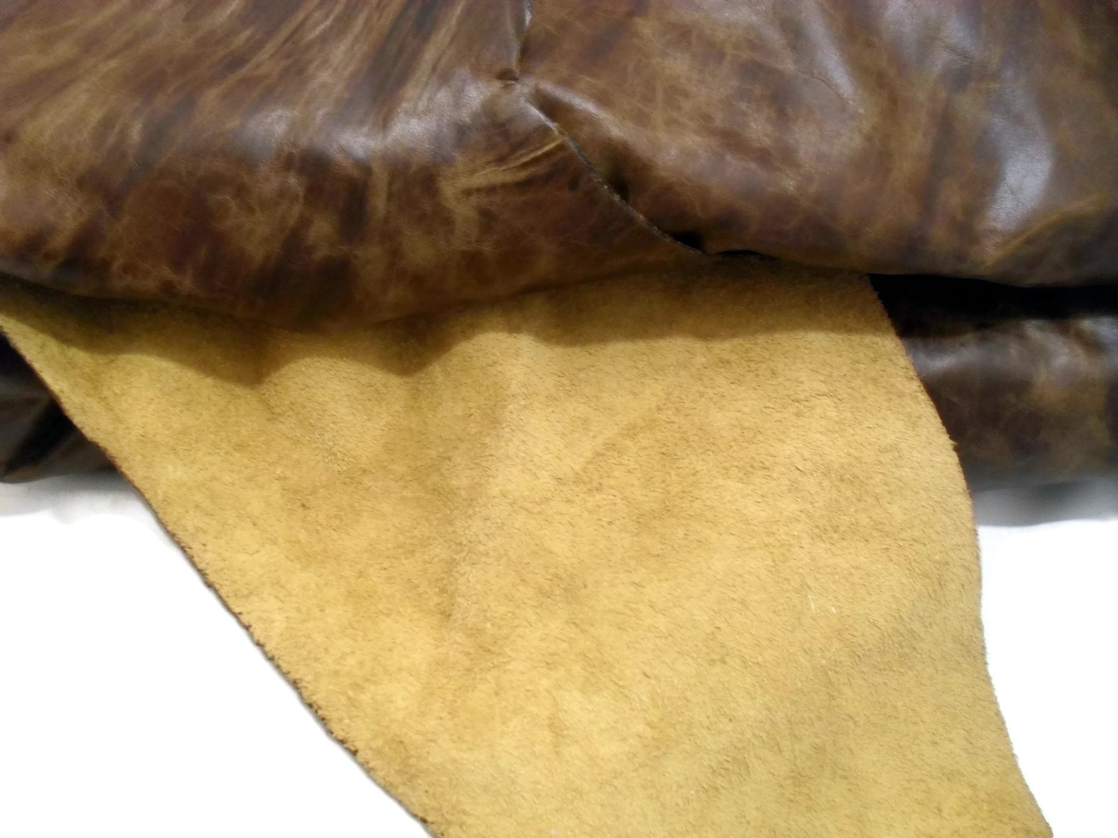 Cow Hide Tanned Elephant Pattern Bernhardt Furniture Leather Hides & Fur Pelts