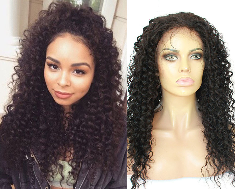 Human Hair Wigs Loose Curls Lace Front/Full Lace 8A Glueless Malaysian Hair