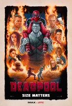 Deadpool Original Promo Movie Poster 9.5"x13" Imax 2015 Amc Ryan Reynolds Marvel - $24.49