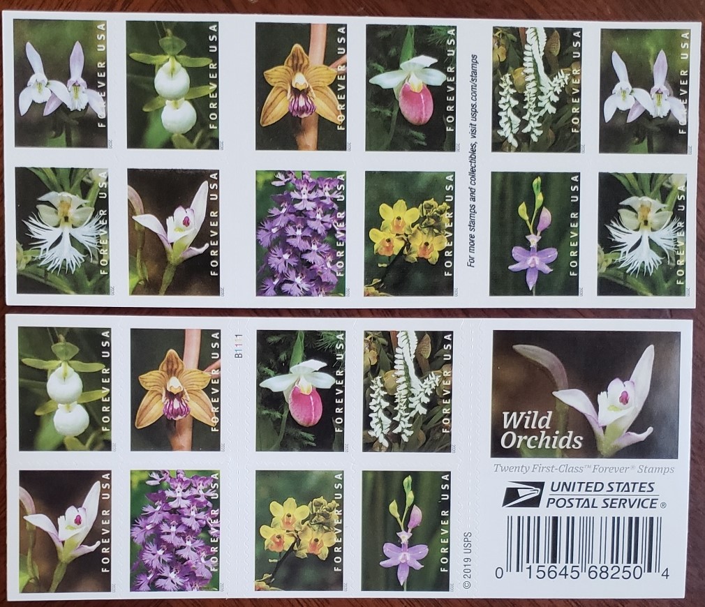 Wild Orchids Usps Forever Stamps Species In The United States United States