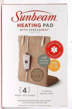 Sunbeam King Size Heating Pad With Xpress Heat 4 Settings 2 Hours Auto Shut Off
