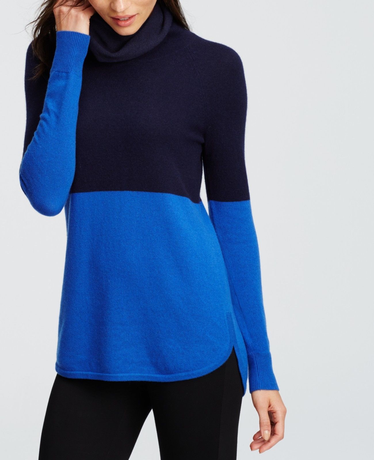 Ann Taylor colorblock cowl-neck cashmere sweater, size XL, NWT - Women ...