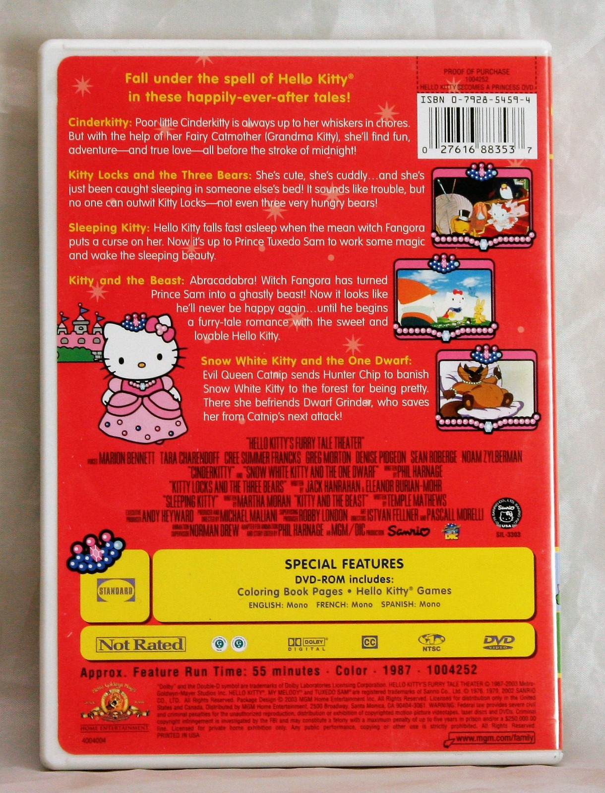 Hello Kitty a Princess (DVD, 2003) DVD, HD DVD & Bluray