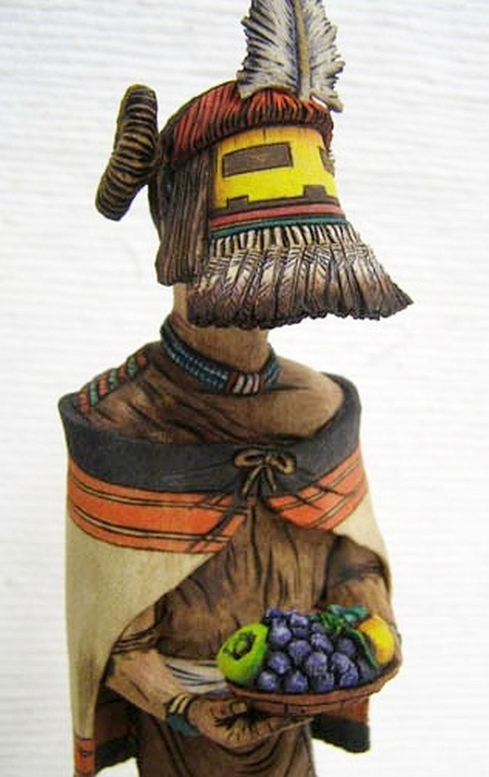 Hopi Yellow Corn Maiden Kachina Doll 11.5