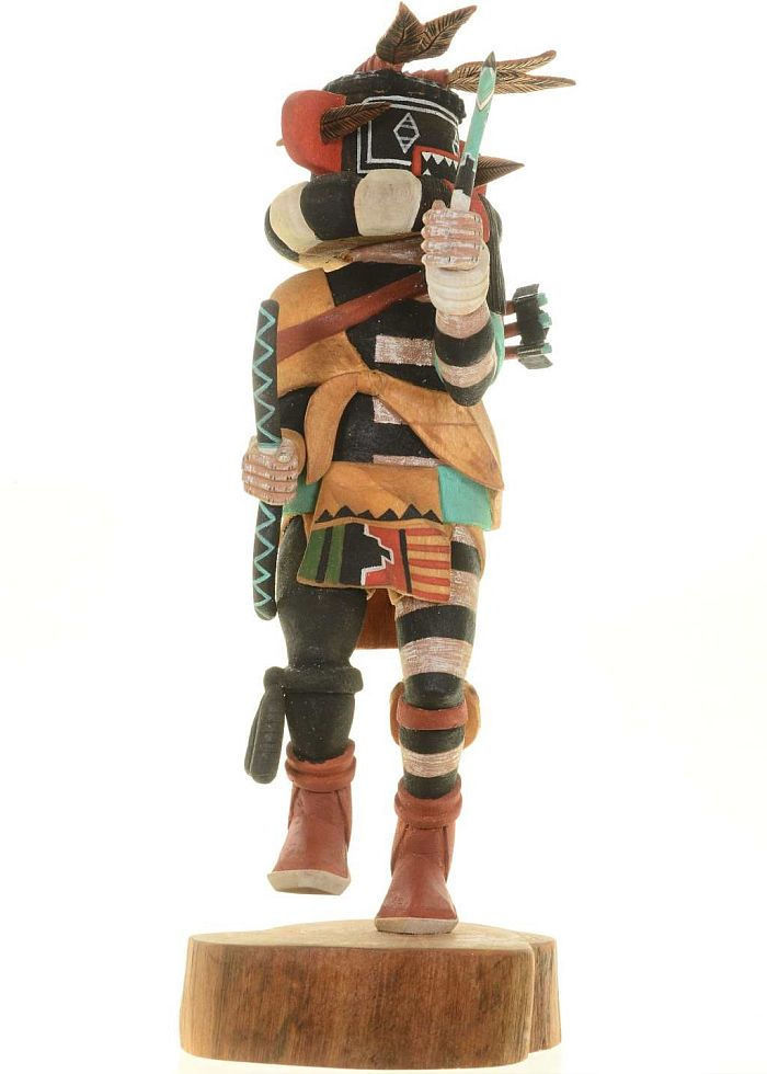 Vintage Hopi Carved Left Handed Hunter 14