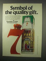 1979 Seagram&#39;s 7 Crown Whiskey Ad - Quality Gift - $14.99