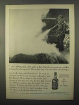 1966 Jack Daniel's Whiskey Ad - The Charcoal We Use - $14.99