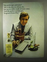 1971 Seagram&#39;s Extra Dry Gin Ad - Ice Cubes of Tonic - $14.99