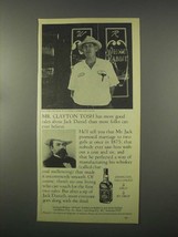1981 Jack Daniel's Whiskey Ad - Mr. Clayton Tosh - $14.99