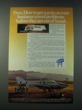 1978 Beechcraft Baron 58TC Plane Ad - Get A Grip on Business Travel Prob... - $14.99