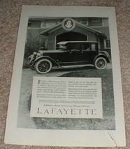 1923 Lafayette Car Ad, It Costs Little More!! - $14.99