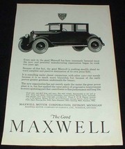 1923 Maxwell 4-passenger Coupe Ad, Immenseley Bettered! - $14.99