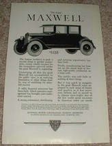 1923 Maxwell 4-passenger Coupe Ad - Push a Success!! - $14.99