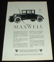 1923 Maxwell Club Coupe Car Ad - Swiftness!! - $14.99