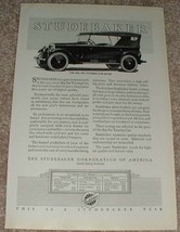 1923 Studebaker Big Six Touring Car Ad - $14.99
