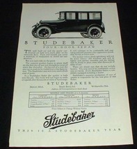 1923 Studebaker Four Door Sedan Car Ad, NICE!! - $14.99
