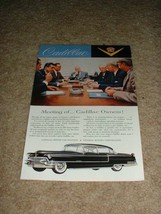 1955 Black Cadillac Ad, Meeting of Owners!!! - £11.13 GBP