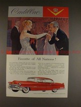 1955 Cadillac Car Ad - Favorite of All Nations, NICE!! - $14.99