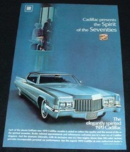 1970 Cadillac Ad, Spirit of the Seventies!!! - $14.99